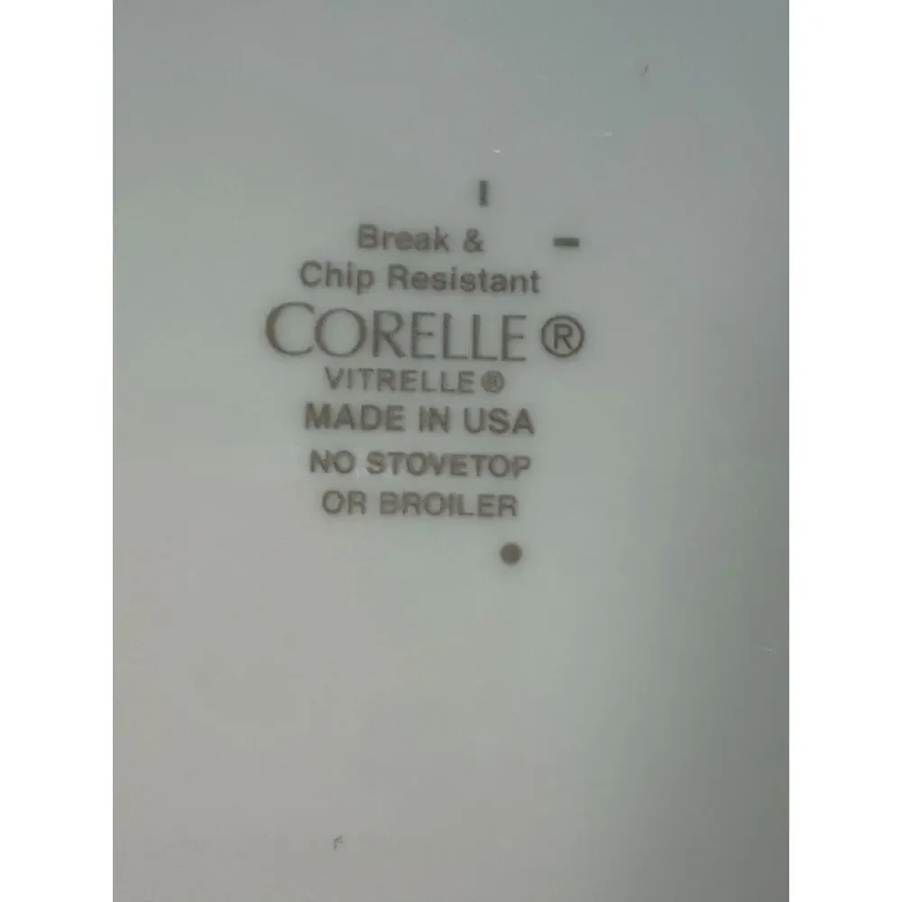 Corelle‎ Set Of 4 Tree Shadows 10.5”Square Large Dinner Plates Black Gray Nature